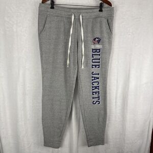 Columbus Blue Jackets Sweatpants Mens Large Fleece Concept Sports Jogger Gray
